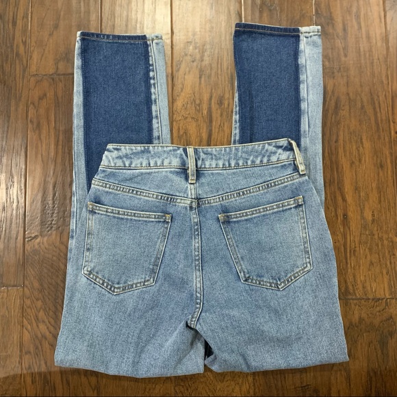 Pacsun patchwork dyed contrast paneled colorblock mom jean size 23 EUC - Picture 6 of 9